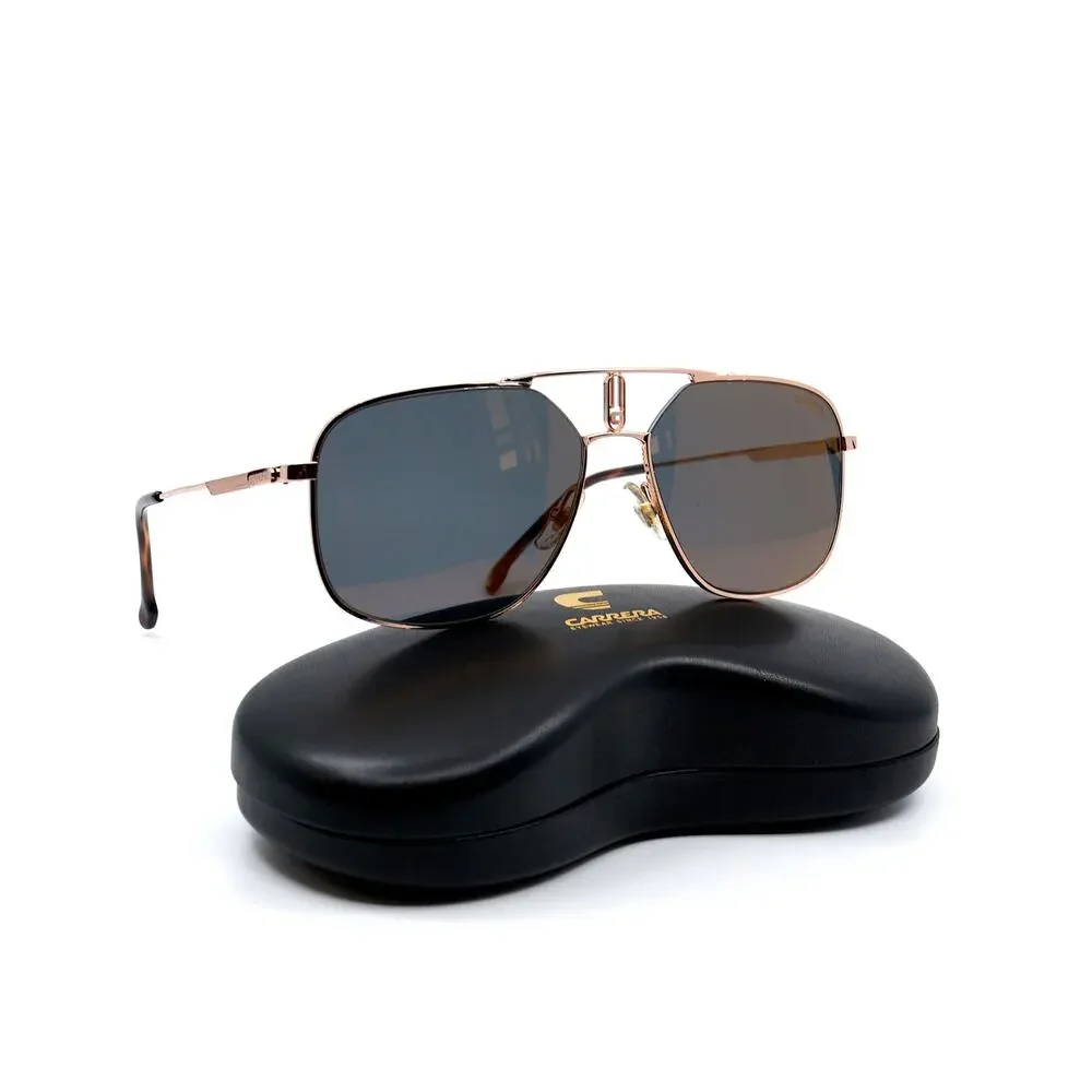 NEW CARRERA 1024/S GOLD/GREY GOLD MIRROR AVIATOR AUTHENTIC SUNGLASSES